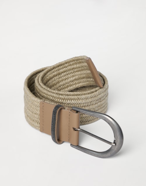 Braided belt Beige Woman - Brunello Cucinelli