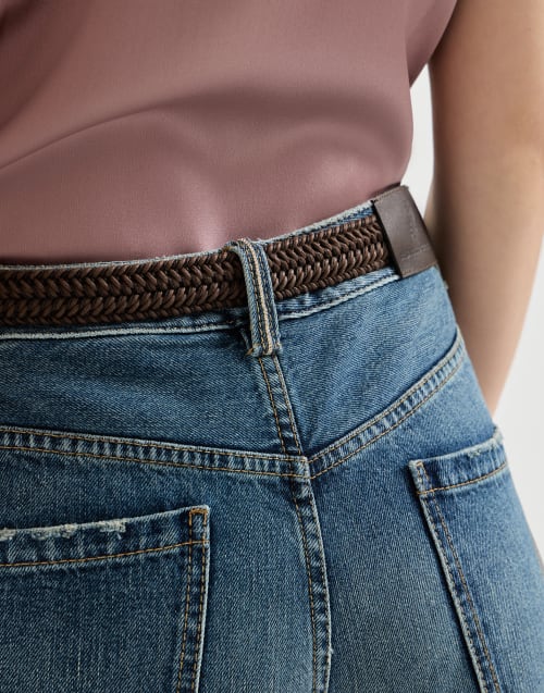 Contemporary Loose trousers Denim Woman - Brunello Cucinelli