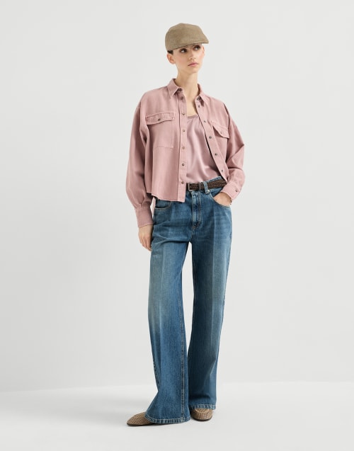 Contemporary Loose trousers Denim Woman - Brunello Cucinelli