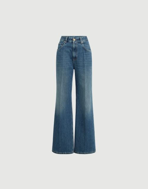 Contemporary Loose trousers Denim Woman - Brunello Cucinelli