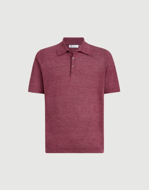 Polo-style sweater Coral Man - Brunello Cucinelli