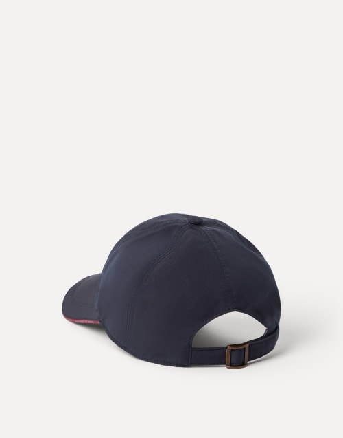 Baseball cap with logo Blue Man - Brunello Cucinelli