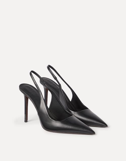 Calfskin slingback heels Black Woman - Brunello Cucinelli
