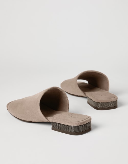 Suede mules Brown Woman - Brunello Cucinelli