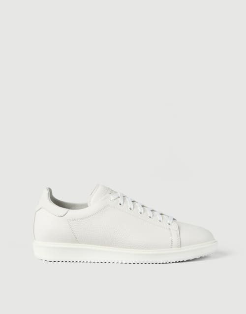 Grained calfskin sneakers White Man - Brunello Cucinelli