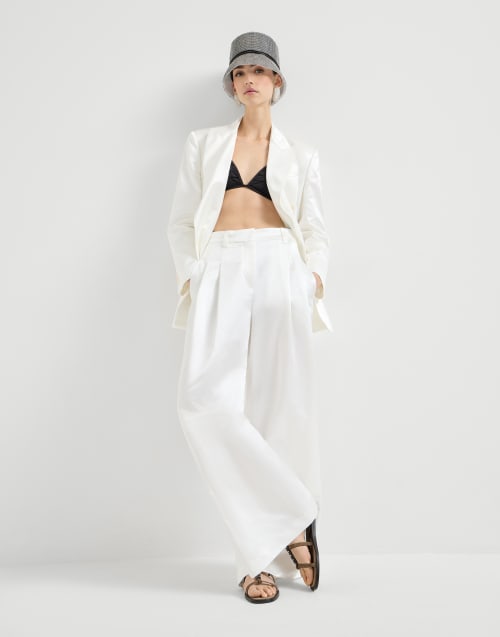 绒面革凉鞋 棕色 女款 - Brunello Cucinelli