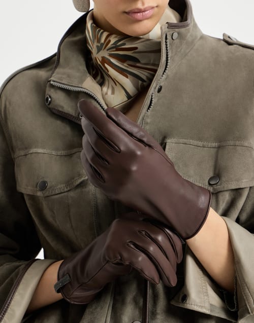 Guanti in nappa Testa di Moro Donna - Brunello Cucinelli
