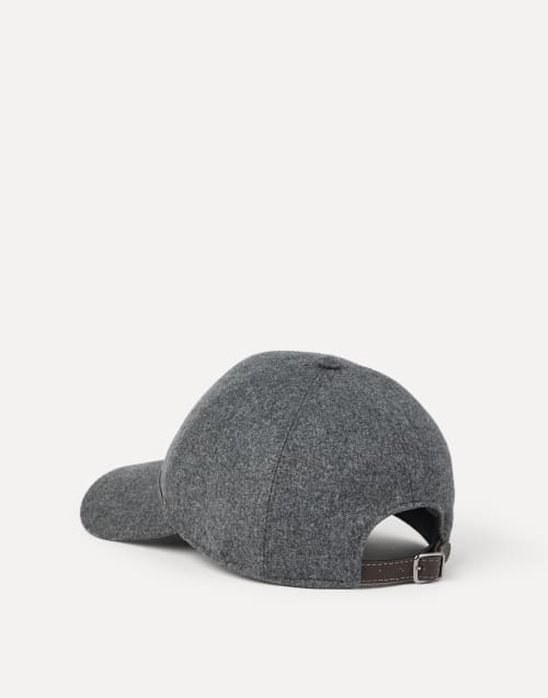 Cappello Baseball con monile Grigio Scuro Donna - Brunello Cucinelli