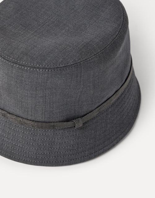 Bucket hat Dark Grey Woman - Brunello Cucinelli