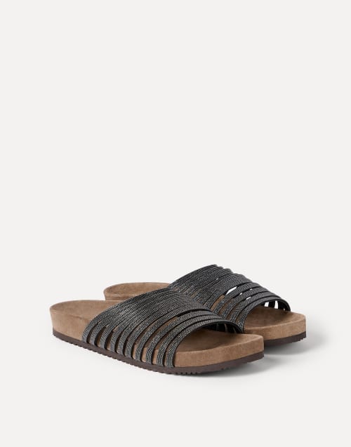 Suede slides Black Woman - Brunello Cucinelli