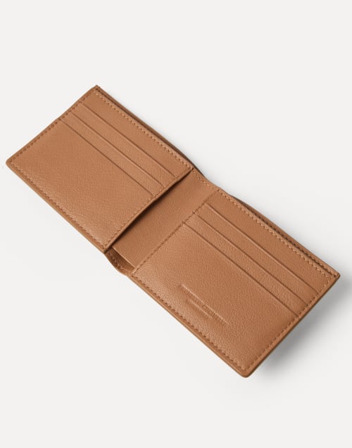 Billetero de nobuk Coñac Hombre - Brunello Cucinelli