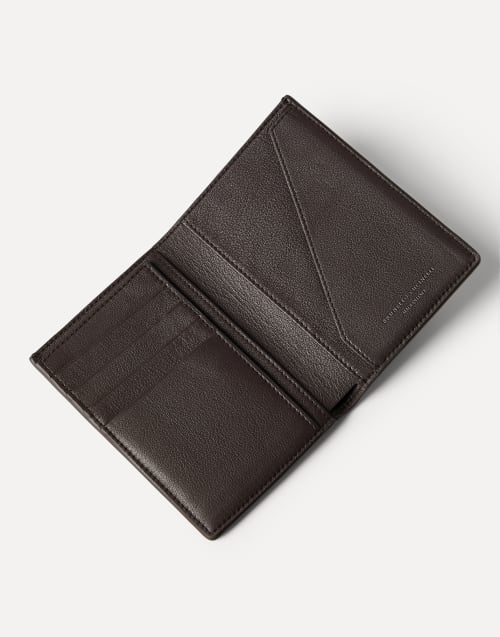 Calfskin passport holder Rust Brown Man - Brunello Cucinelli