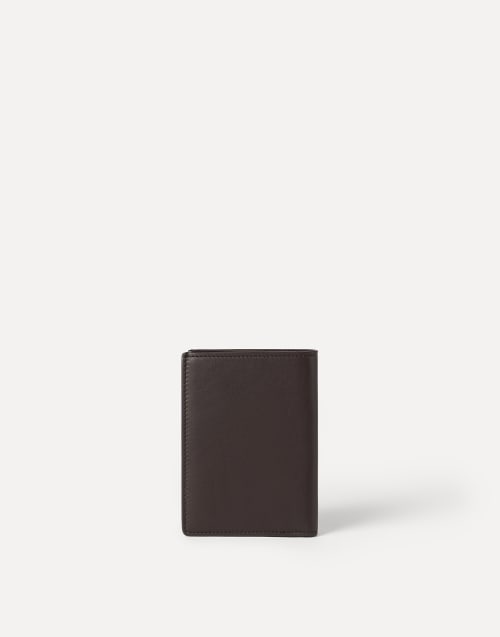 Calfskin passport holder Rust Brown Man - Brunello Cucinelli