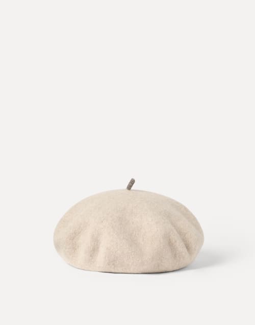 Wool beret Buff Woman - Brunello Cucinelli