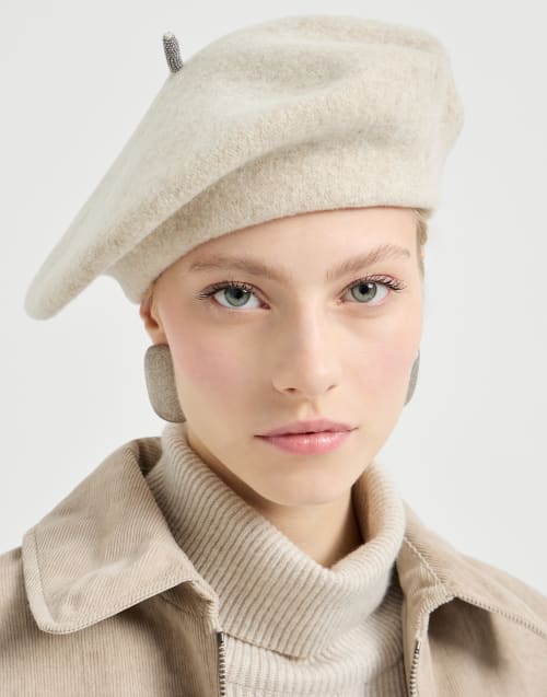 Wool beret Buff Woman - Brunello Cucinelli