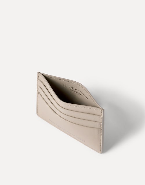 Calfskin card case Buff Woman - Brunello Cucinelli