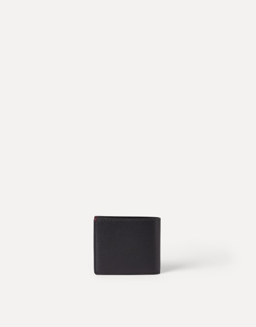 Grained leather wallet Black Man - Brunello Cucinelli