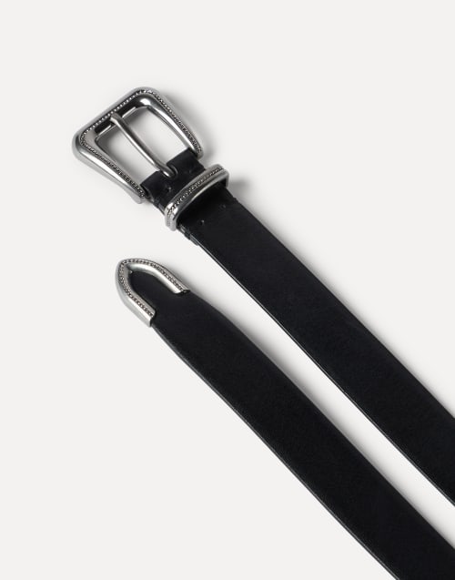 Vachetta belt with monili Black Woman - Brunello Cucinelli