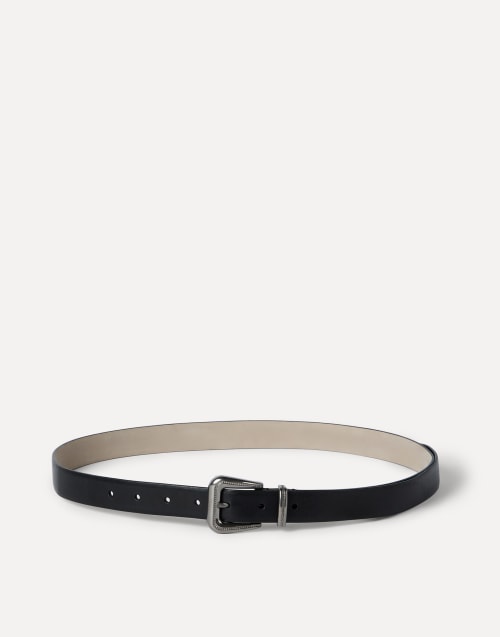 Vachetta belt with monili Black Woman - Brunello Cucinelli
