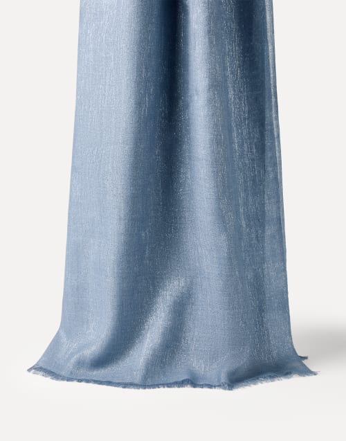 Bufanda Sparkling Azul Mujer - Brunello Cucinelli