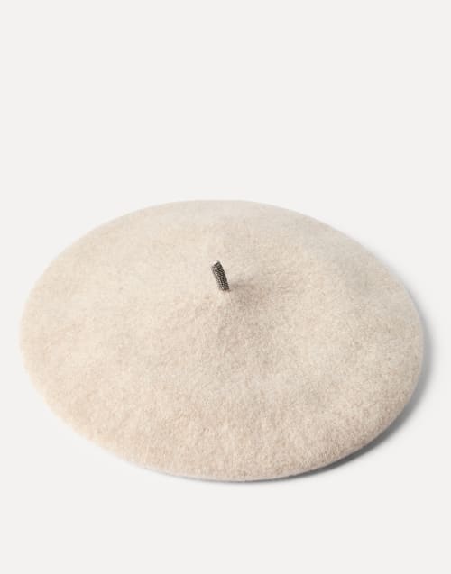 Wool beret Buff Woman - Brunello Cucinelli