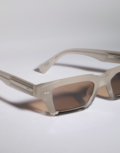 Marla acetate sunglasses Beige Silk Eyewear - Brunello Cucinelli