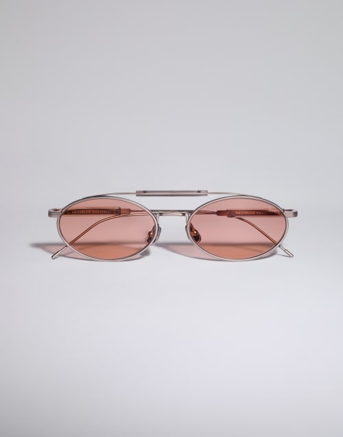 Titanium sunglasses Satin Silver Eyewear - Brunello Cucinelli