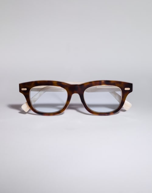Acetate and 18k gold-plated frame Havana / Panama Eyewear - Brunello Cucinelli