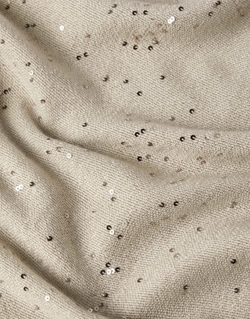 Cashmere and silk Diamond yarn scarf Buff Woman - Brunello Cucinelli