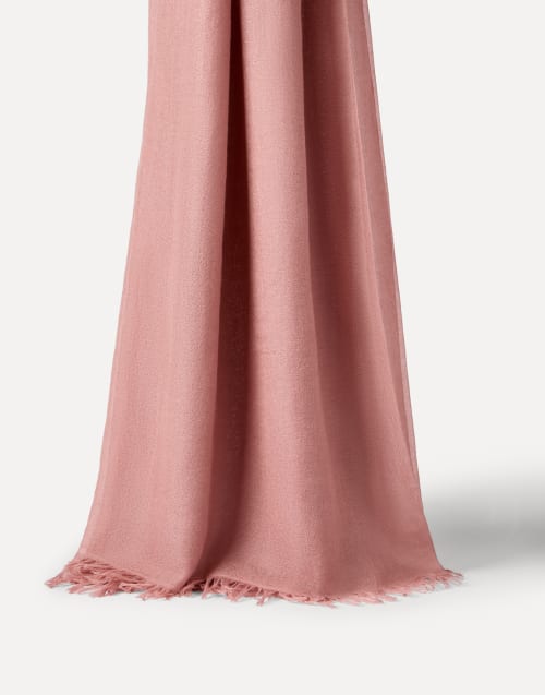 Cashmere and silk scarf Pink Woman - Brunello Cucinelli