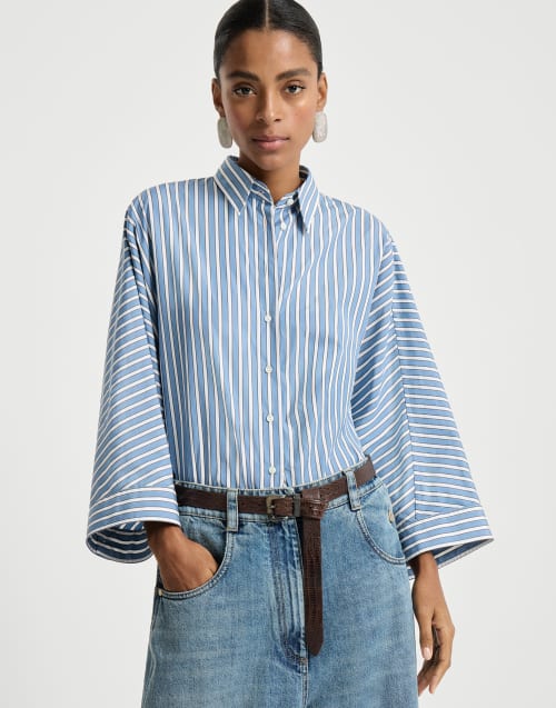 レディース シルク&コットンシャツ | Brunello Cucinelli レディース シルク&コットンシャツ | Brunello Cucinelli
