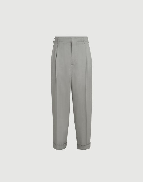 Hose aus Gabardine Kaki Herren - Brunello Cucinelli