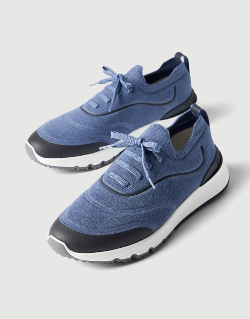 Knit runners Blue Man - Brunello Cucinelli