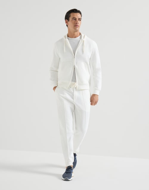 Cotton chiné knit runners Azure Man - Brunello Cucinelli