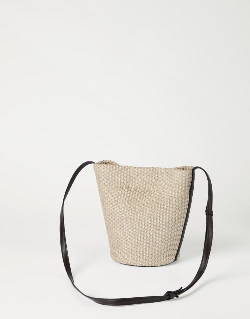 Sartorial small bucket bag Beige Woman - Brunello Cucinelli