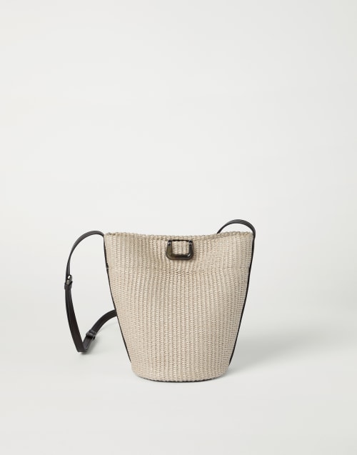 Sartorial small bucket bag Beige Woman - Brunello Cucinelli