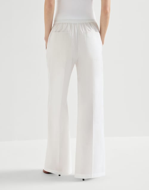 Loose Track trousers White Woman - Brunello Cucinelli