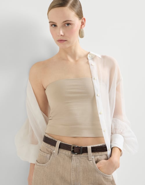 Bandeau top Beige Woman - Brunello Cucinelli