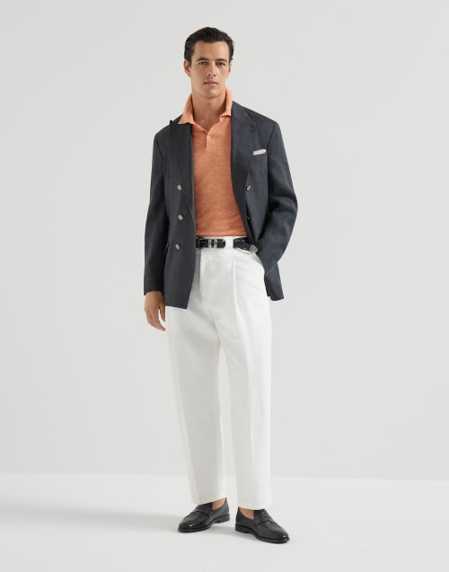 Трикотажное поло Абрикосовый Мужчина - Brunello Cucinelli