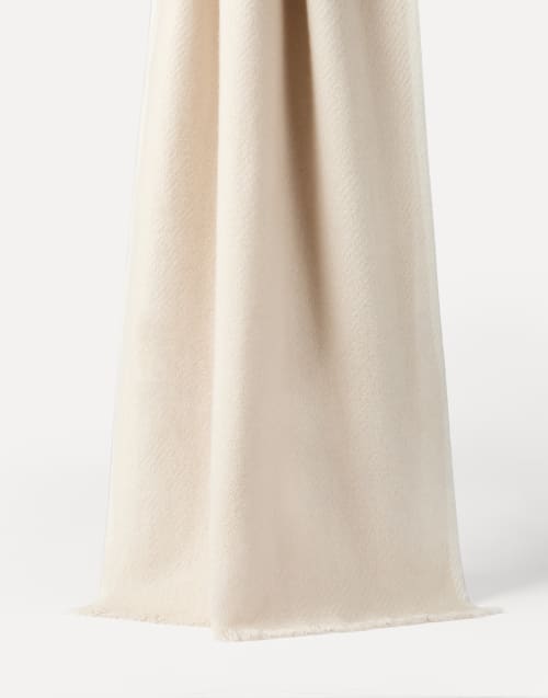 Cashmere diagonal scarf Sand Man - Brunello Cucinelli