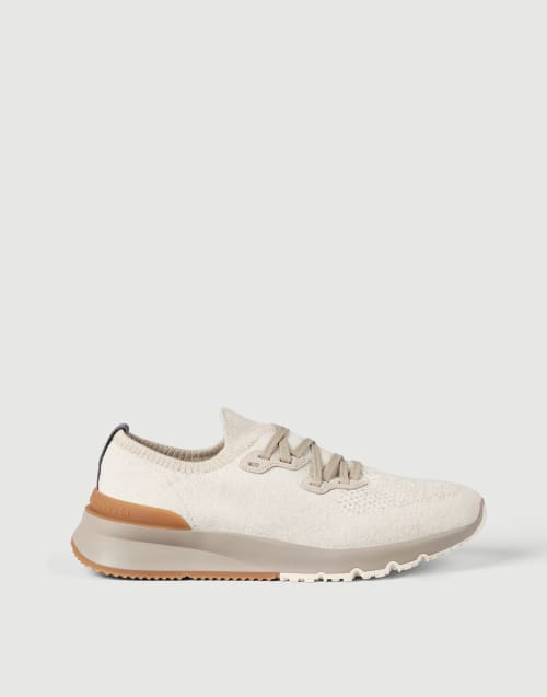 Cotton chiné knit runners Panama Man - Brunello Cucinelli