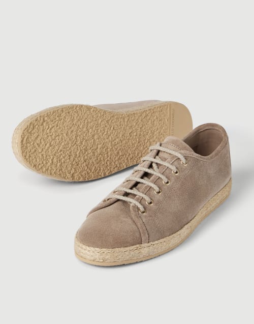 Reversed calfskin Derbies Beige Man - Brunello Cucinelli