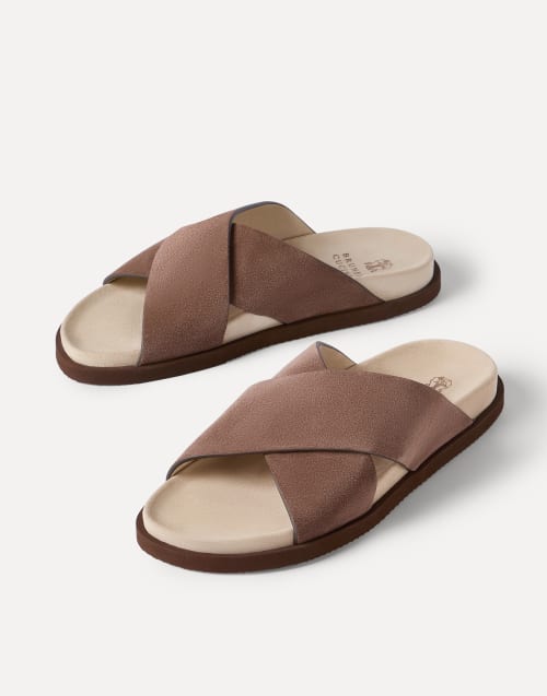 Men's slide sandals and flip flops | Brunello Cucinelli