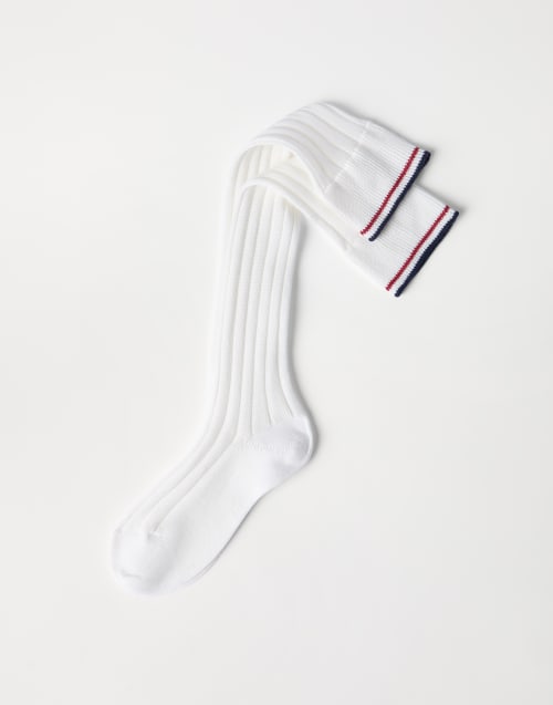 Chaussettes en maille Blanc Femme - Brunello Cucinelli