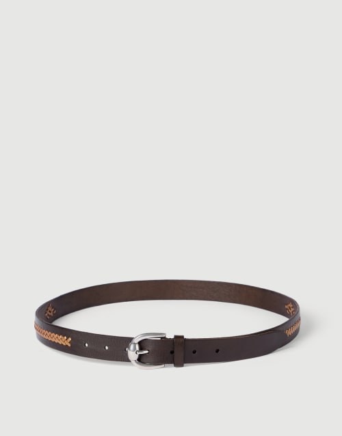 Leather belts for men | Brunello Cucinelli