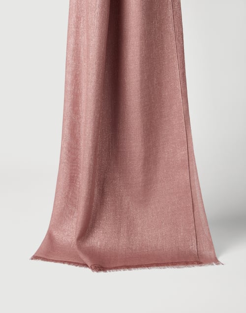 Sparkling scarf Pink Woman - Brunello Cucinelli