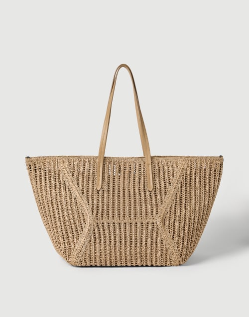 Techno raffia BC Duo bag Rope Woman - Brunello Cucinelli