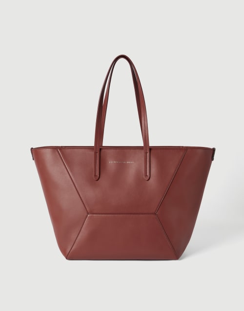 Calfskin BC Duo bag Firebrick Woman - Brunello Cucinelli