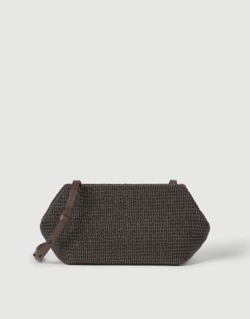 Sac Pouch Precious Marron Foncé Femme - Brunello Cucinelli