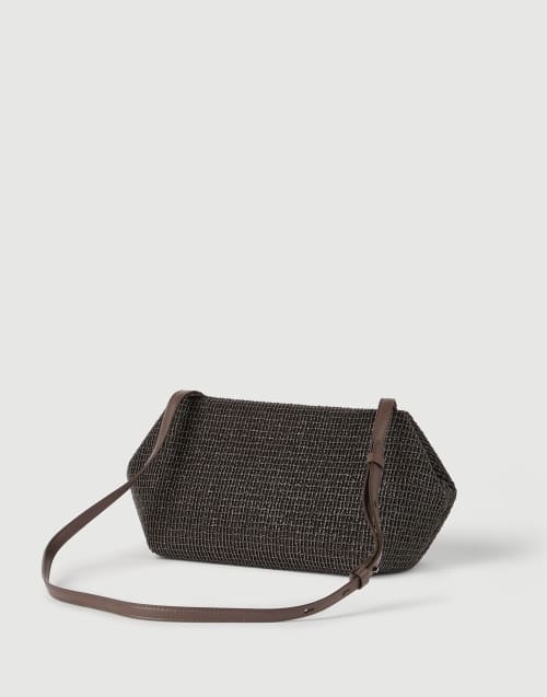 Sac Pouch Precious Marron Foncé Femme - Brunello Cucinelli